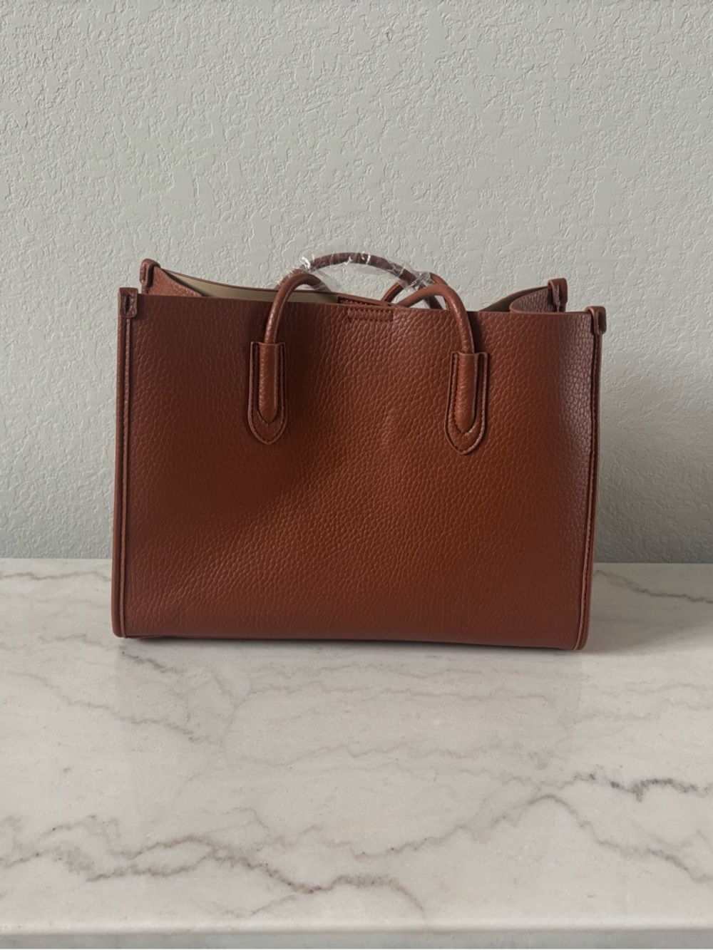 K. Carroll Camel Vegan Leather Tote